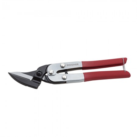 TIJERA CORTACHAPA CORTE RECTO ACODADA LARGA CrMo 280mm