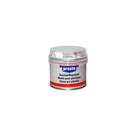 MASILLA REPARADORA PRESTO PLASTICO BICOMPONENTE NEGRA 231766 250 GR