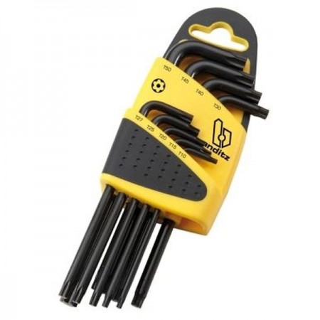 JUEGO LLAVE TORX T10-15-20-25-27-30-45-50