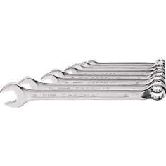 JUEGO LLAVE COMBINADA BIHEXAGONAL BOCA 15º PROMAT