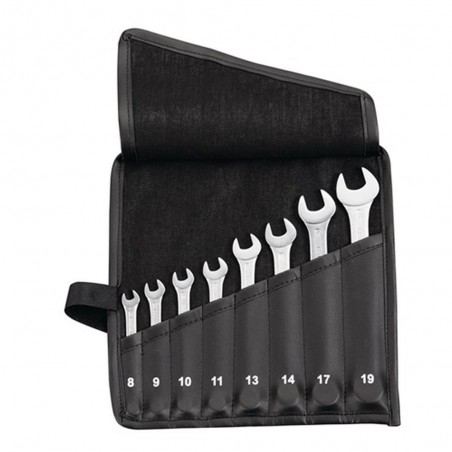 JUEGO LLAVE COMBINADA BIHEXAGONAL BOCA 15º BOLSA