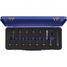 JUEGO LLAVE DE VASO IMPACTO HEXAG TORX 10-27x78MM T5-T17 1 2" 24UD