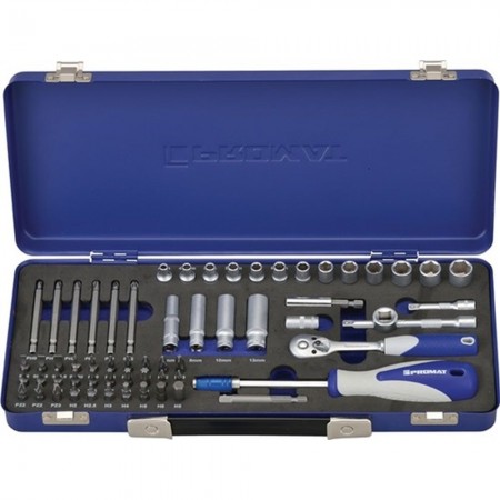 JUEGO LLAVE VASO HEXAG. 1 4" PROMAT