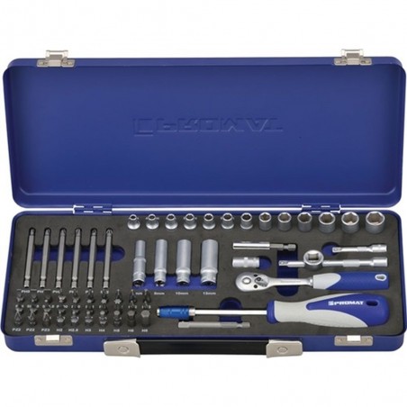 JUEGO LLAVE VASO HEXAG. 1 4" PROMAT