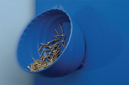 CUENCO MAGNETICO DE PLASTICO 15CM PARA TORNILLOS AZUL PROMAT (1)