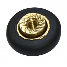 RUEDA MAMPARA MICEL NEGRO 16MM 68221
