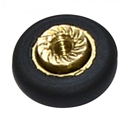 RUEDA MAMPARA MICEL NEGRO 16MM 68221
