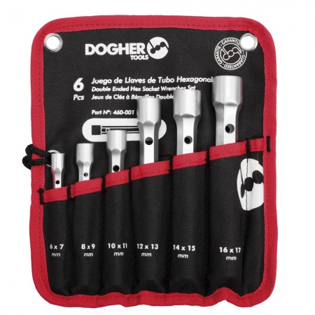 BOLSA NYLON JUEGO LLAVES TUBO HEXAGONAL FORJADA VACIA DOGHER