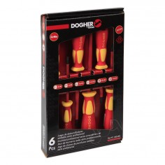 J DESTORNILLADORES AISLADO VDE 1000V PH+PLANO 6pz DOGHER