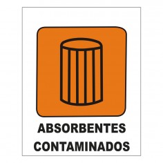 CARTEL ABSORBENTES CONTAMINADOS