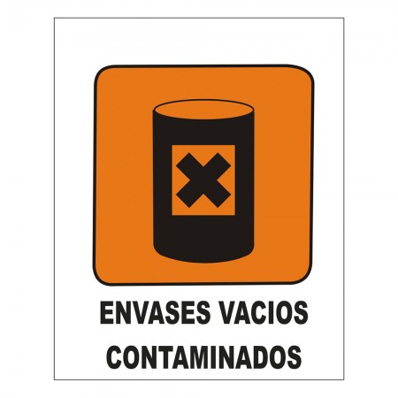 CARTEL ENVASES VACIOS CONTAMINADOS