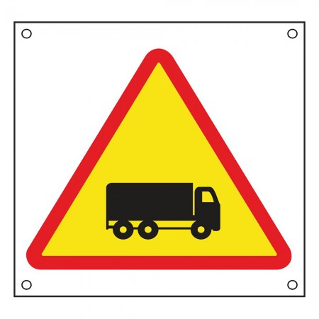 CARTEL PRECAUCION CAMIONES