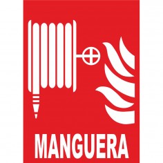 CARTEL MANGUERA DE INCENDIOS FOTOLUMINISCENTE