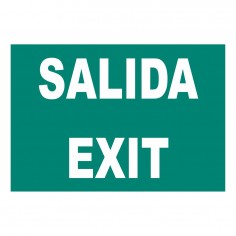 CARTEL SALIDA EXIT FOTOLUMINISCENTE