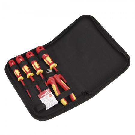 ESTUCHE HERRAMIENTAS AISLADO VDE 1000V PZ+PLANO 5pz DOGHER