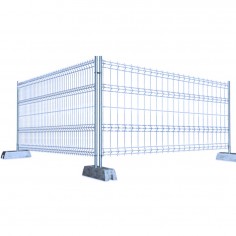 VALLA MOVIL DE OBRA PARA PIES DE HORMIGON O CAUCHO.