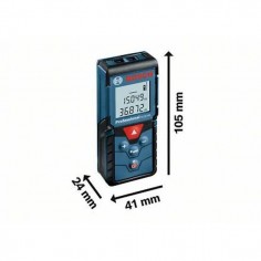MEDIDOR LASER DISTANCIAS LUZ ROJA 0,15-40MT GLM 40 BOSCH