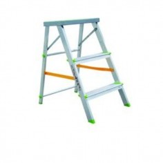 ESCALERA DOMESTICA VIVAHOGAR DE TIJERA 3 PELDAÑOS ALUMINIO 01-910-003