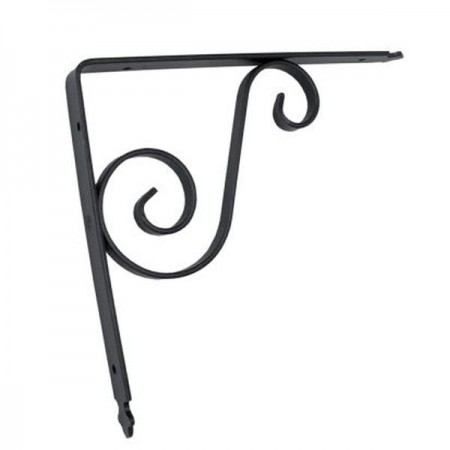 ESCUADRA SOPORTE FORJADA IMEX EL ZORRO 250X200MM NEGRO 73305 ACERO
