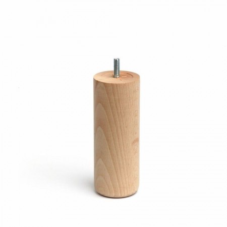 PATA MUEBLE REI REDONDA MADERA HAYA Ø58X150MM 2-447.95 4 PZ