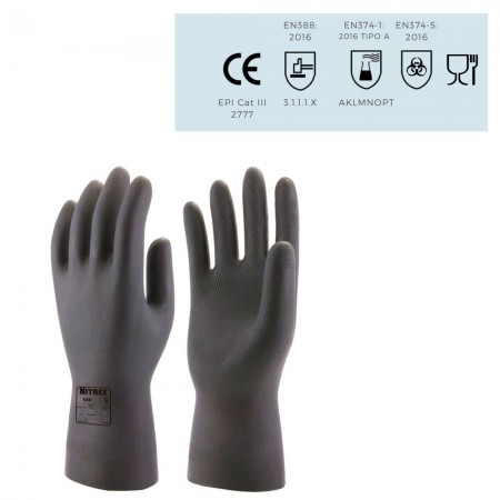 GUANTE LATEX FLOCADO LARGO
