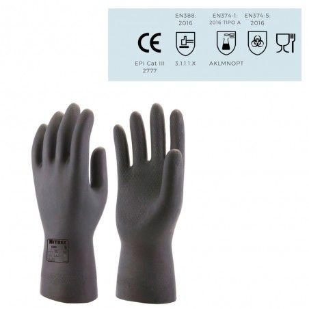 GUANTE LATEX FLOCADO LARGO
