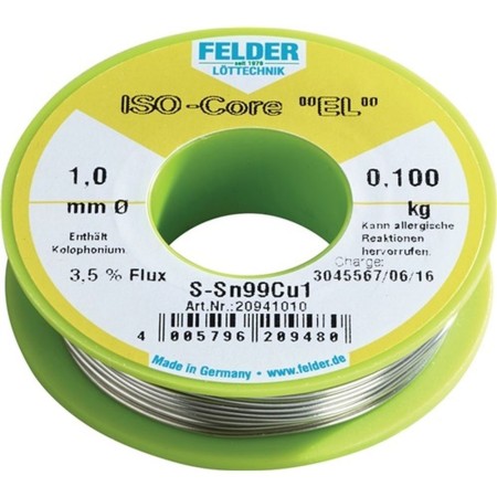 HILO SOLDARAR S-Sn99Cu1 Ø1,0MM-100GR...