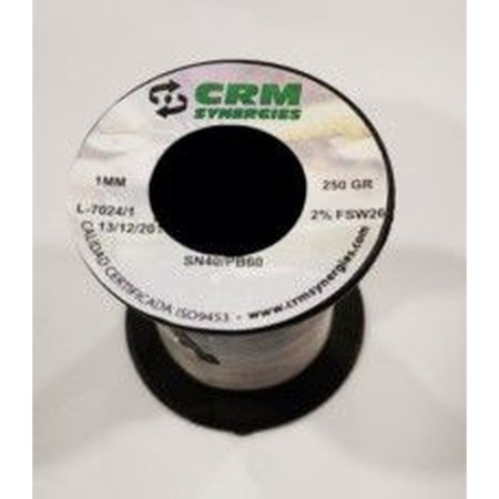 ESTAÑO SOLDAR RESINA 250GR-1MM 40%60%...