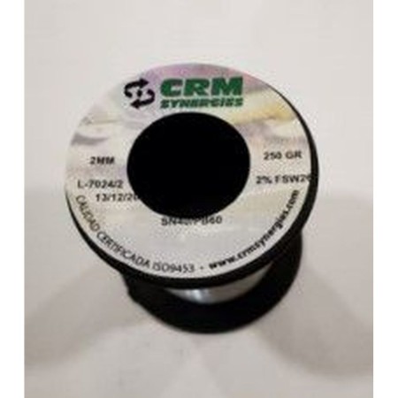 ESTAÑO SOLDAR RESINA 250GR-2MM 40%60%...