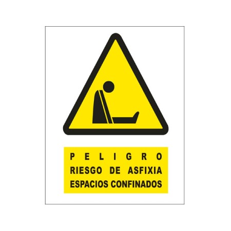 CARTEL ESPACIO CONFINADO PVC 