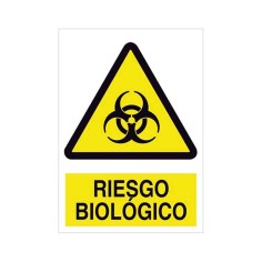CARTEL RIESGO BIOLOGICO PVC