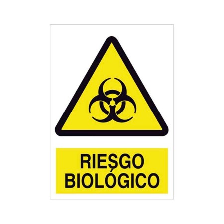 CARTEL RIESGO BIOLOGICO PVC