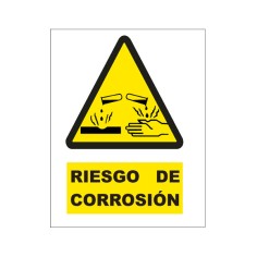 CARTEL PVC RIESGO DE CORROSION