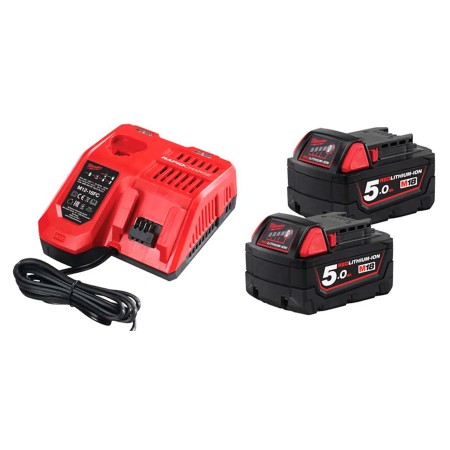 KIT 2 BAT.X 5,00AH + CARGADOR M12-18FC