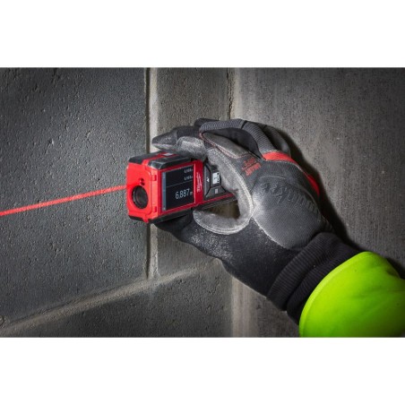 MEDIDOR LASER DISTANCIAS LUZ ROJA 0,15-100MT LDM 100 MILWAU