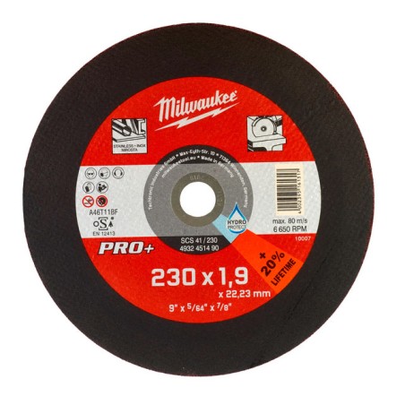 DISCO CORTE INOX MWK +PRO SCS4