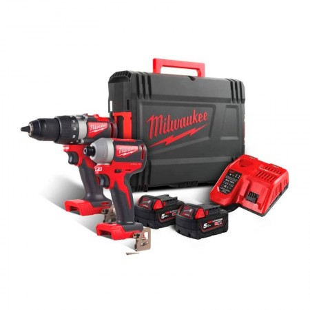 KIT 2 HERRAMIENTAS MILWAUKEE 18V M18BLPP2B-502X