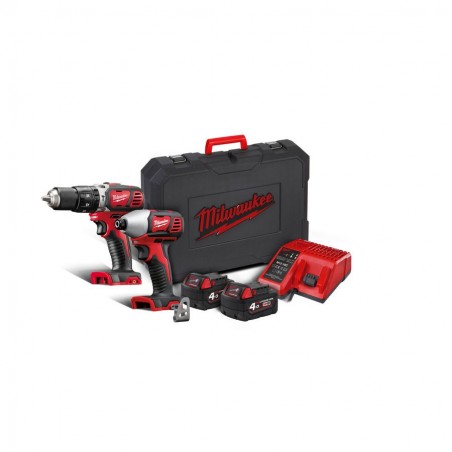 KIT 2 HERRAMIENTAS MILWAUKEE 18V M18BPP2C-402C