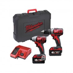 KIT 2 HERRAMIENTAS MILWAUKEE 18V M18BPP2D-402C