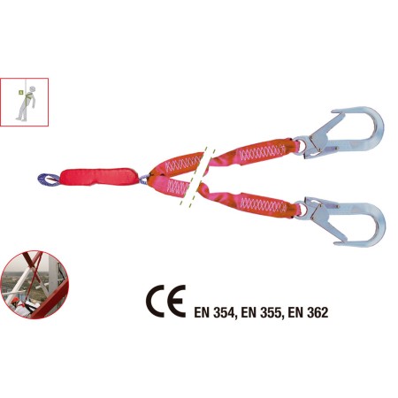 ANTICAIDAS FLEXIBLE DOBLE CABO Y...