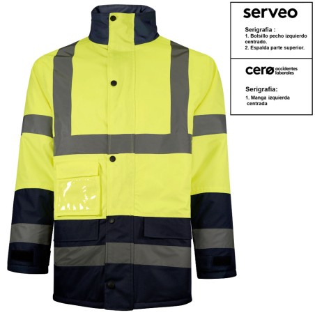 PARKA IMPERMEABLE COMBINADA ALTA VISIBILIDAD BORRAR