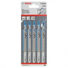 HOJA SIERRA METAL CORTE GENERAL BOSCH BASIC T 318 A 5 UDS