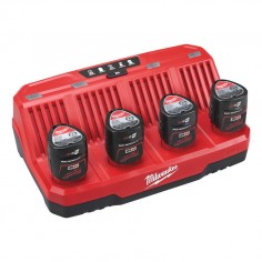 CARGADOR MULTIPLE MILWAUKEE M12C4 4X12V