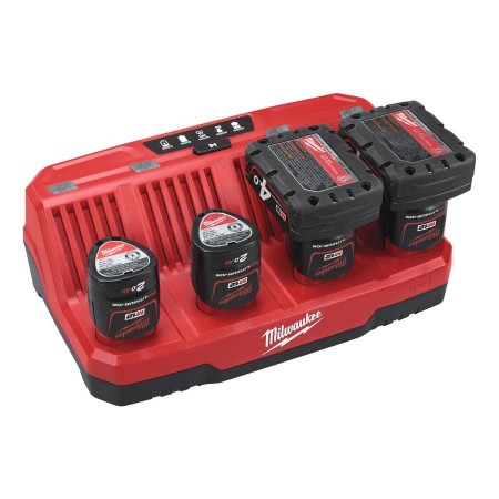 CARGADOR MULTIPLE MILWAUKEE M12C4 4X12V (1)