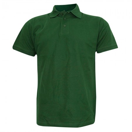POLO CAMISERO ALGODON MANGA CORTA VERDE