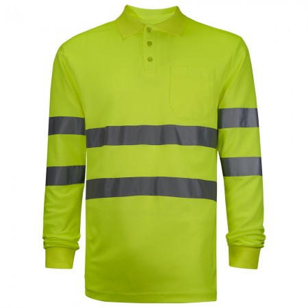 POLO CAMISERO M L AMARILLO A.V.EN ISO 20471:2013 A1:2016 CLASE 2